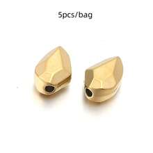 5/10pcs/Pack Stainless Steel Meteorite Irregular Spacer Beads, Non-Fading Titanium Steel Baroque Style Spacer Beads For Bracelets, Necklaces, Jewelry DIY - Meteorite Spacer Beads - View 22
