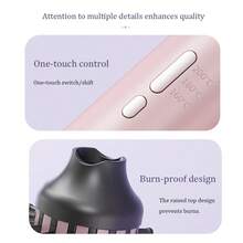 USB Rechargeable Heated Hair Straightener & Curler, 32mm Curling Iron With 3 Temperature Settings, Tangle-Free Curling At Any Temperature - Multicolor - View 6