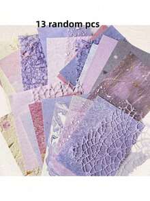 Giấy kết hợp nhiều chất liệu, kiểu cổ điển, có vân, thích hợp làm phông nền trang trí tranh ghép DIY. - Nhiều màu - Xem 13