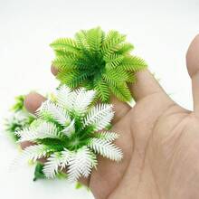 10pcs Artificial Fern Plant 4-Layer Coconut Leaf, Mini Plastic Plants Micro Simulation Flower Tree Model, Artistic Handmade Pot Landscape - 10pcs Artificial Plant - View 5