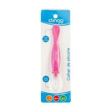 Colher de Silicone Bebê Ponta Dupla Rosa Clingo - Rosa Bebê - Visão 5
