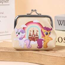1pc My Little Pony Cute Creative Portable Coin Bag Without Zipper Ladies Mini Bag Multi-Functional Storage Bag Coin Bag School Uniform Accessory Beautiful Holiday Gift Creative Valentine's Day Gift - Multicolor - View 9