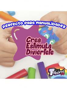 Fomi Moldeable de Colores para Manualidades Foamy Moldeable Suave y Fácil de Usar Ideal para Escolares Proyectos Creativos Arte y Decoración Modelado para Niños y Adultos (12 piezas) (1),40853832 - Multicolor - Ver 6