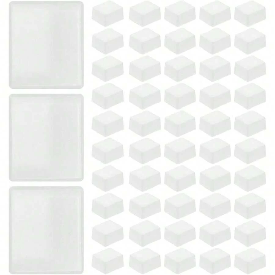 50 Piezas Bandejas PláSticas Vacías para Acuarela Media Pastilla PortáTiles Paleta FáCil De Limpiar para Reenvasar Pintura SóLida Y Acuarela Casera,40855392 - Multicolor - Ver 1