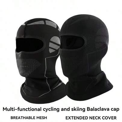 Winter Windproof Warm Balaclava Ski Mask, New Unisex Design, High Elasticity Breathable Face Mask, Suitable For All Seasons, One-Piece Inner Mask Design, Windproof For Motorcycle Riding, Outdoor Sports, Cold Weather Cycling, Skiing, Mountaineering Equipment, Perfect Gift For Christmas, Birthday, Winter