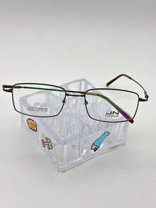 1 par de gafas con marco geométrico estrecho de TITANIUM 2503 - Marrón - Ver 5