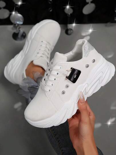 New 2026 Spring/Autumn Casual Increased Height Korean Style Canvas Sneakers For Women