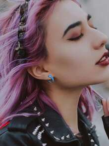 ORAZIO 48Pcs 14G-4G Acrylic Septum Stretching Kit C Shape Buffalo Pincher Gauges With Black O-Rings For Nose Ear Cartilage Piercing Jewelry - Multicolor - View 3