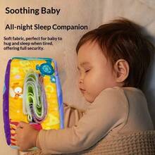 1 套 10 件婴儿纸巾盒玩具 - 蒙特梭利设计柔软毛绒纸巾盒玩具，适合 6-12 个月婴儿，柔软填充，可重复使用的丝质围巾，培养宝宝的精细运动技能，高对比度皱纹感官玩具，包括 3 张发声纸和 6 条围巾，适合男孩和女孩的早教生日礼物（部分配件颜色随机）