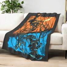 Plush Blanket Cartoon Soft Cozy Multi Functional Blanket For Home Bedroom Living Room Lightweight Warm Perfect Gift - Multicolor - View 5