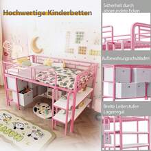 Bed Frames - Pink + Metal + 90cm*200cm - View 5