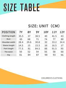 Tween Girls Cartoon Print Short Sleeve Top And Pants Set - Royal Blue - View 6