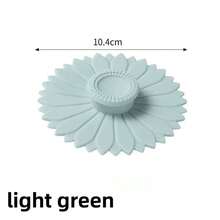 1件装向日葵硅胶杯盖套装 - 多功能防尘防漏茶杯和咖啡杯，适用于汽车和办公室 - 彩色 - 查看 10