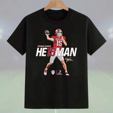 Indiana Hoosiers Football, Football Mendoza 15 Heisman, Big Ten Champs Unisex Shirt, Big 10 Champion - màu đen - Xem 1