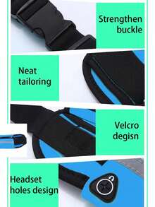 1 Pc Men Women Waistbag Marathon Running Outdoor Riding Fitness With Water Bottle Waterproof Phone Sport Male Female Belt Waist Bags - A - View 7