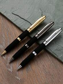 3 Signature Pens, 0.5mm Nib, Buckle Cover, Stainless Steel Material, Wrapped In EVA Material, High-Quality Pen Core, Smooth Writing, Mini Cute Short Design, Easy To Carry At Any Time, Elegant And Fashionable, Electroplated Finish, Exquisite Craftsmanship, Suitable For Schools, Students, Colleagues, Leaders, Offices, Units, Birthdays, Holiday Gifts, Valentine's Day, Back To School Season, Back To School Season, Birthday Gifts, Christmas, Father's Day, Mother's Day, Teacher's Day, Thanksgiving, Daily Writing, Signature, Calligraphy, Art, Ballpoint Pen - Loại A - Xem 9