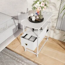 طاولات جانبية - أبيض - مشاهدة 10
