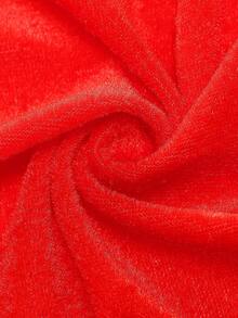 我们提供万圣节和圣诞节角色扮演服装，包括带帽褶边的红色斗篷，以及长款无袖植绒服装。 - 紅色 - 查看 7