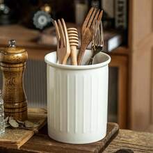 ¡RecomendadoPorta Utensilios para Cocina,Porta Cubiertos de Cerámica, Multifuncional,Se Puede Usar Como Soporte para Utensilios de Cocina, Jarrón, Almacenamiento de Brochas de Maquillaje¡Top de Temporada - 1 - Ver 5