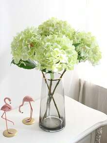 1pc Artificial Flowers Hydrangea Fake Flower Bouquets For Wedding Accessories Spring Decor Bedroom Home Decor Room Decor DIY Silk Flower Floral Arrangement Ideal Gift For Valentine's Day & Mother's Day Suitable For Table Centerpiece Holiday Party Garden Living Room Decor ﻿ - Multicolor - View 1