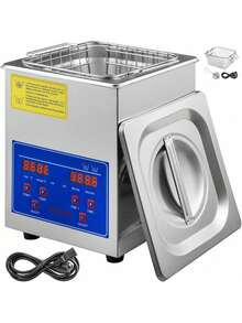 Ultrasonic Cleaner 2L Digital Ultrasonic Parts Cleaner With Timer 40kHz Professional 304 Stainless Steel Ultrasonic Cleaner 110V For Jewelry Watch Glasses Diamond Eyeglass Small Parts Cleaning - 銀色 - 查看 8