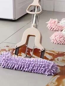 懒人拖鞋 - 可重复使用、可水洗的地板清洁鞋，配有弹性鞋口和拖把配件，无需用电，适用于客厅和卧室，是卧室清洁的必备品，面料可水洗，适用于家庭、卧室、客厅、室内等场所。 - 彩色 - 查看 4
