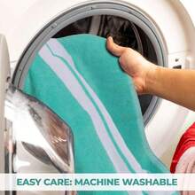 Juego de 2 toallas de playa de algodón de gran tamaño, toallas absorbentes para baño, playa, piscina, natación, adultos, niños, día festivo, viajes, toalla de baño, básico de secado rápido, elementos,40839925 - Gris - Ver 6