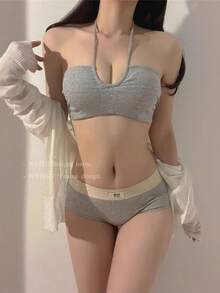 Women Bra And Panty Sets - Grey - View 2