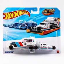 Hot Wheel 1:64 合金收藏车模型 5.5 英寸赛车运输车收藏车，适合 3 岁及以上儿童，HYT56 斯堪尼亚拉力卡车 911 速度运输车收藏爱好，男孩生日礼物，1 套 - 彩色 - 查看 4