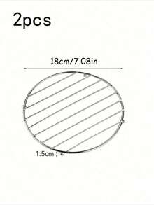 4pcs Stainless Steel Coasters, Heat Resistant Kitchen Table Mats, Insulation Pads, Stainless Steel Anti-Scald Mats, Tabletop Heat Protection, Suitable For Restaurant, Kitchen, Baking - Multicolor - View 12