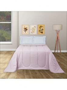 Hypoallergenic Single Duvet, Double-Sided, 100% Cotton, 200 Thread Count - Rose Red - View 4