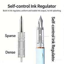 火箭太空舱钢笔，细尖可擦笔，适合3-9年级学生，可填充墨水笔芯，学校书写用品 - 火箭時空艙細尖鋼筆 - 查看 3