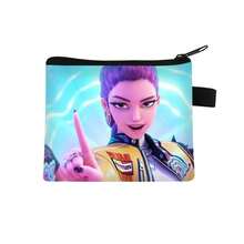 1pc HUNTRX/K-POP Chibi Print Coin Purse, Lightweight & Portable, PU Material, Zipper Closure, Coin/Card Storage, Student Daily/Fan Merchandise Accessory - Multicolor - View 28