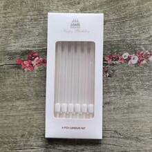 6 cây nến thẳng màu trắng, chất lượng cao, thích hợp cho tiệc sinh nhật, trang trí bánh kem, đám cưới và các lễ hội. - trắng - Xem 4