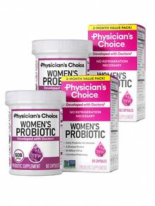 Physician's Choice Women's Probiotic Daily Digestive, Gut Health, Urinary Tract, And Immune Support For Women With 50B CFUs, Cranberry & Prebiotics - 2瓶 - 查看 1
