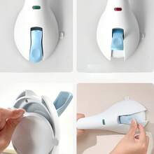 Bathroom Suction Handrail Non-Slip Grab Bar Wall-Mounted Glass Door Handle Elderly Safety Assistive Device - White - View 6