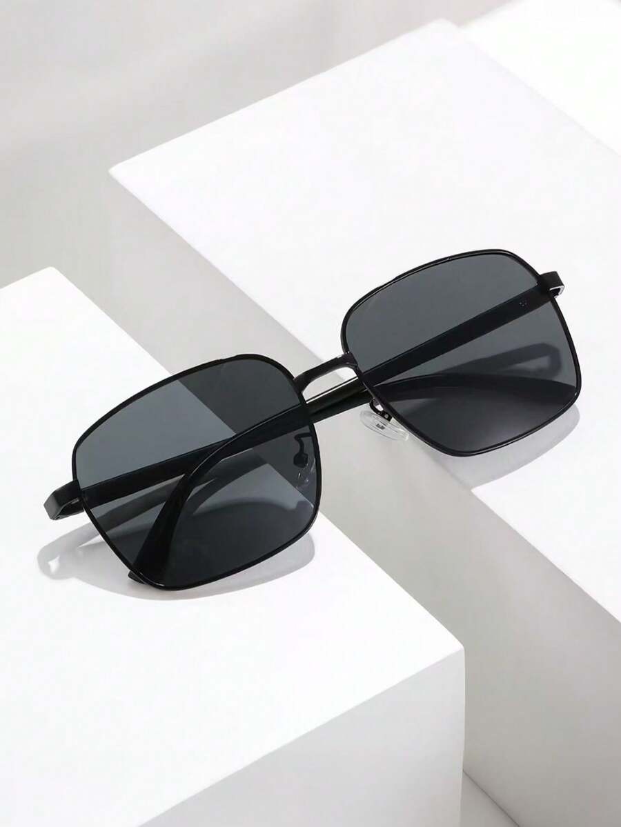 1pc/2pcs Retro Men's European & American Style High-End Fashionable Fishing Fashion Glasses, Suitable For Fishing, Driving, Etc. - Multicolor - View 1