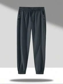 2pcs/Set Casual Outdoor Workout Drawstring Pants For Teen Boys - Multicolor - View 6