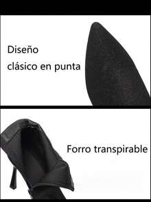 Botines de tacón alto botines de punta botines de mujer botines con lazo botines elegantes botines de moda botines versátiles - Beis - Ver 5