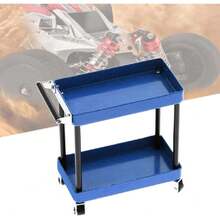 Carro de herramientas de servicio | Carro de almacenamiento de herramientas de 2 niveles | Taller móvil Reparación de garaje Accesorios RC para modelo a escala 1/8 1/10 1/12 1/16(Azul),40855954 - Multicolor - Ver 6
