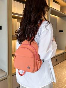 2023新款女士小背包，多功能时尚单肩包，简约斜挎包，休闲手提包，百搭女士旅行背包，适合日常通勤、上学和度假礼物 - 彩色 - 查看 12