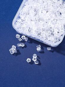 Approx. 300pcs Silicone Transparent Cylinder Ear Plugs Earrings Accessories Suitable For Women's Daily Wear (Come With Jewelry Transparent Storage Box), DIY Jewelry Accessories Non-Slip Silicone Ear Plugs, Plastic Transparent Earrings - Thông thoáng - Xem 9