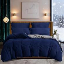 Juegos de edredones - Bloque de Color Verde Oscuro Gris - Ver 6