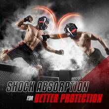 Extreme Full Face Boxing Helmet, Adjustable Sparring Guard, Martial Arts Head Guard With PU Leather For Muay Thai,... - AMedium - View 7