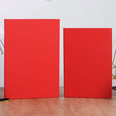 مجلد عقد/عرض مصنوع من الأحمر المخمل بحجم A5