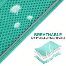 反光遛狗背心和皮革套装 - 柔软透气网眼背心，适合小型和中型犬 - 彩色 - 查看 6