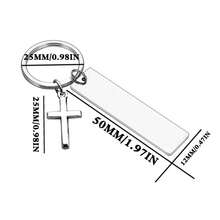 【上帝的计划洗礼钥匙扣】基督教礼品钥匙扣，刻有“上帝的计划”字样，不锈钢钥匙扣，宗教礼品钥匙圈，适用于洗礼、圣诞节、复活节、生日、初领圣餐等场合 - 多色新-4 - 查看 3