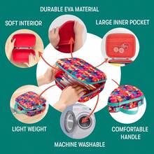 zxxZIT Colorz - Caa grande para lapices con capacidad para asta 110 bolios contenedor de almacenamiento duradero para suministros escres y de oficina cierre de cierre  coloridocaja de oficina - como en la foto - Ver 3