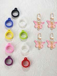 Portable Lip Balm Keychain, Non-Slip And Durable, Suitable For Various Shapes Of Lipsticks, Lip Balms, Or Perfumes. Convenient To Use Anytime, Anywhere, A Travel Essential, Stylish Lip Balm, Accessory - Multicolor - View 10