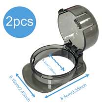 TWO DADS Children's Safety Stove Knob Cover, Transparent Stove Knob Protector, Suitable For Kids And Pets, Oil And Dirt Resistant, Easy To Clean